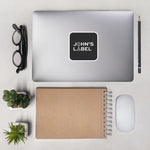 Load image into Gallery viewer, John&#39;s Label Square Sticker - White
