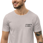 Load image into Gallery viewer, John&#39;s Label Men&#39;s Curved Hem T-Shirt - Black
