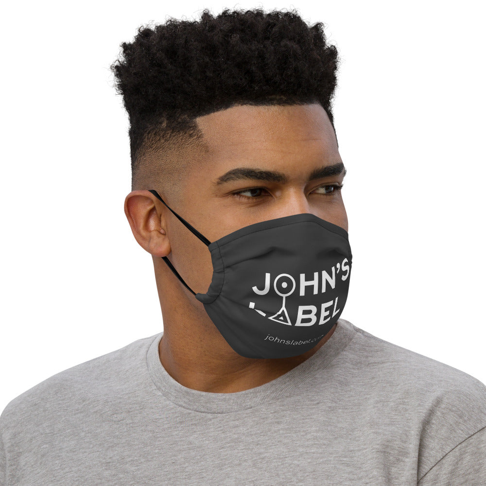 John's Label Face Mask - White