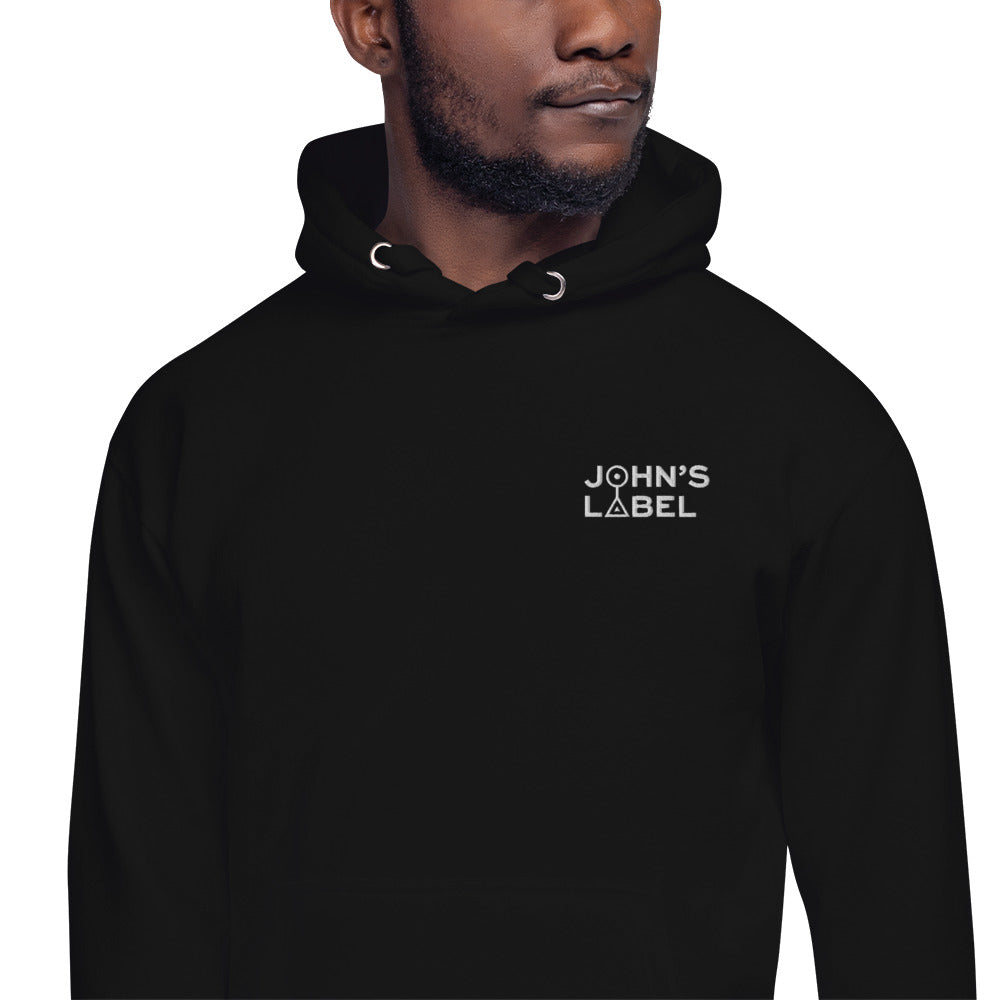 John's Label Unisex Hoodie - White